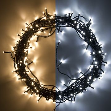 Kerstverlichting 21 meter | koud wit & warm wit | 240 lampjes