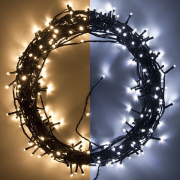 Kerstverlichting 27 meter | koud wit & warm wit | 320 lampjes