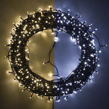 Kerstverlichting 57 meter | koud wit & warm wit | 720 lampjes