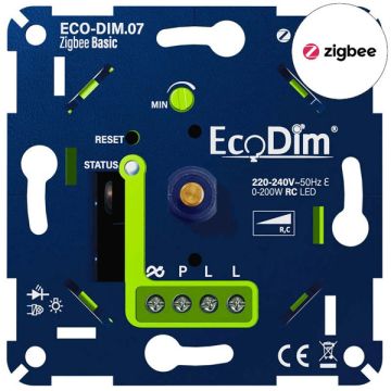 Zigbee dimmer inbouw 0-200W | Fase afsnijding (RC) | EcoDim DIM.07