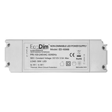 Led driver | 0-30W | 12V DC | EcoDim