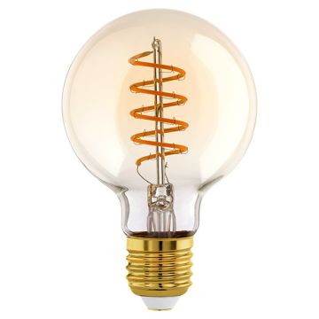 Eglo LED lamp E27 | Globe G80 | Filament | Goud | 2000K | Dimbaar | 4W