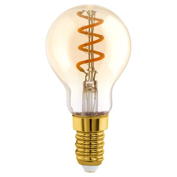 Eglo LED lamp E14 | Kogel P45 | Filament | Goud | 2000K | Dimbaar | 4W