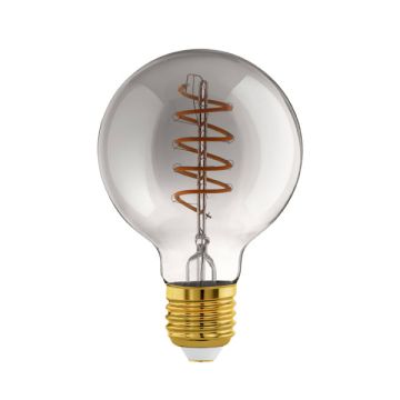 Eglo Smart LED lamp E27 | Globe G80 | Filament | Smokey | Zigbee | 2000K | 4W (16W)