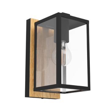 Eglo Wandlamp buiten E27 | Budrone | IP44 | Hout