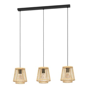 Eglo Hanglamp E27 | Hykeham 3 | Hout