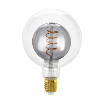 Eglo LED lamp E27 | Bol G125 | Filament | Smokey | 2000K | Dimbaar | 2W