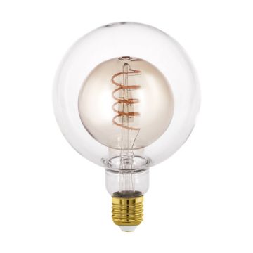 Eglo LED lamp E27 | Bol G125 | Filament | Goud | 2000K | Dimbaar | 4W