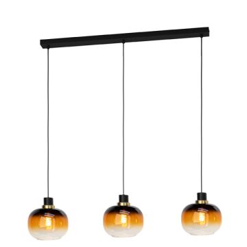 Eglo Hanglamp E27 | Oilella 3 | Zwart/Goud