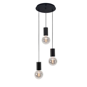 Eglo Hanglamp E27 | Pozueta 3 | Rond | Zwart