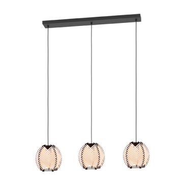 Eglo Hanglamp E27 | Waverton 3 | Zwart