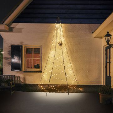 Fairybell muurkerstboom | 4 meter | 240 leds | Warm wit