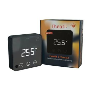 Heatit Z-TEMP2 thermostaat | Draadloos | Z-Wave Plus | Zwart