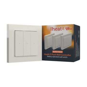 Heatit Z-Push | Wandschakelaar | Z-Wave Plus | Wit