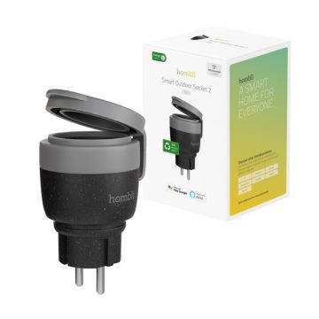 Hombli Smart Plug V2 voor buiten | Max. 3680W | Zwart