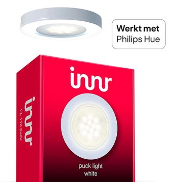 Innr Zigbee Puck Light uitbreiding | 2700K | Werk met Philips Hue | 3W