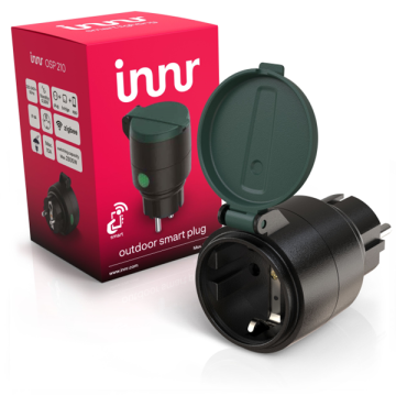 Innr Zigbee Smart Plug Outdoor | Max. 2300W | Zwart | 1 stuk