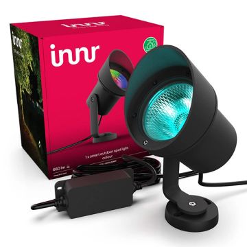 Innr Zigbee Outdoor Spot Light XL basisset | RGB + 1800-6500K | Werkt met Philips Hue | 9.3W