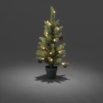 Kunstkerstboom met verlichting | 60 cm | 20 lampjes | Konstsmide