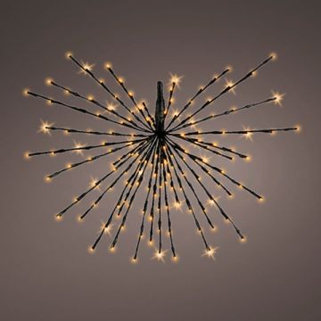 Poolster kerstverlichting op batterijen | Ø 45 cm | Warm wit | 60 leds | Lumineo