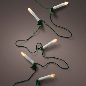 Kerstboomkaarsen | 6 meter | Warm Wit | 16 lampjes | Lumineo