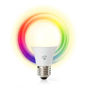 Nedis Smart lamp E27 | Peer A60 | RGB + 2700-6500K | Zigbee 3.0 | 806 lumen | 9W