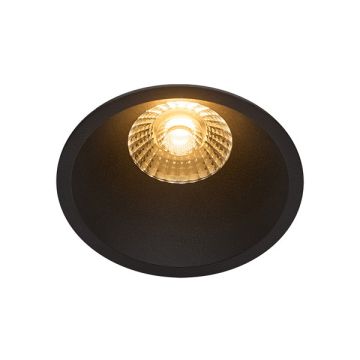 Nordlux Inbouwspot | Albric | Rond | 2700K | Zwart | Ø 83mm | IP44 | Dimbaar | 8W