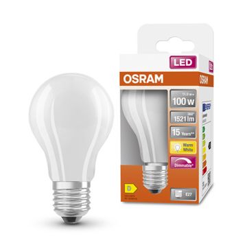 Osram LED lamp E27 | Peer A60 | Mat | 2700K | Dimbaar | 11W (100W)