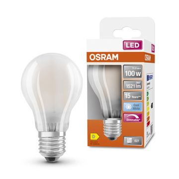 Osram LED lamp E27 | Peer A60 | Mat | 4000K | Dimbaar | 11W (100W)