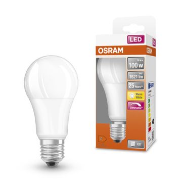 Osram LED lamp E27 | Peer A60 | Mat | 2700K | Dimbaar | 14W (100W)