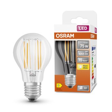 Osram LED lamp E27 | Peer A60 | Filament | Helder | 2700K | 7.5W (75W)