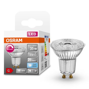 Osram GU10 LED spot | 4000K | Dimbaar | 3.4W (35W)