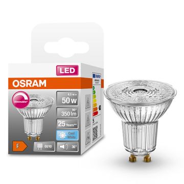 Osram GU10 LED spot | 4000K | Dimbaar | 4.5W (50W)