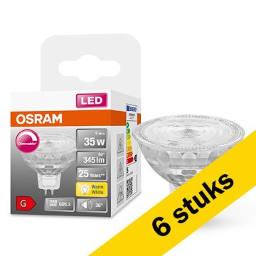 Aanbieding: 6x Osram GU5.3 LED spot | 2700K | Dimbaar | 5W (35W)