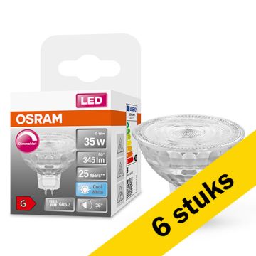 Aanbieding: 6x Osram GU5.3 LED spot | 4000K | Dimbaar | 5W (35W)