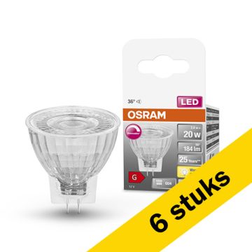 Aanbieding: 6x Osram GU4 LED spot | MR11 | 2700K | Dimbaar | 2.8W (20W)