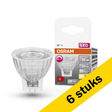 Aanbieding: 6x Osram GU4 LED spot | MR11 | 2700K | Dimbaar | 4.5W (35W)