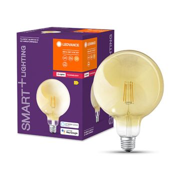 Ledvance SMART+ ZB | E27 | Globe G125 | 2400K | Goud | 680 lumen | 6W