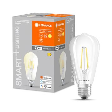 Ledvance SMART+ WiFi | E27 | Edison ST64 | 2700K | Helder | 806 lumen | 6W