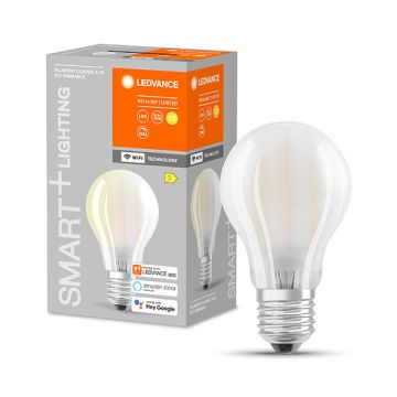 Ledvance SMART+ WiFi | E27 | Peer A60 | 2700K | Mat | 1055 lumen | 7.5W