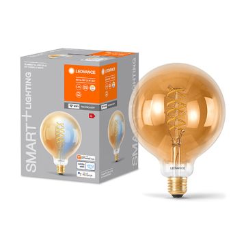 Ledvance SMART+ WiFi | E27 | Globe G125 | 2200-5000K | Goud | 650 lumen | 8W