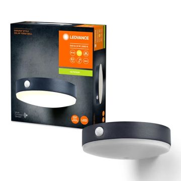 Ledvance Solar Wandlamp | Rond | 3000K | IP44 | 6W