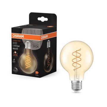 Osram LED lamp E27 | Globe G80 | Goud | Filament | 2200K | Dimbaar | 8W (60W)