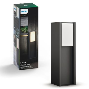 Philips Hue Outdoor Turaco sokkellamp 40,2 cm antraciet | White