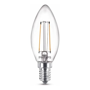 Philips E14 filament led-lamp kaars 1.4W (15W)