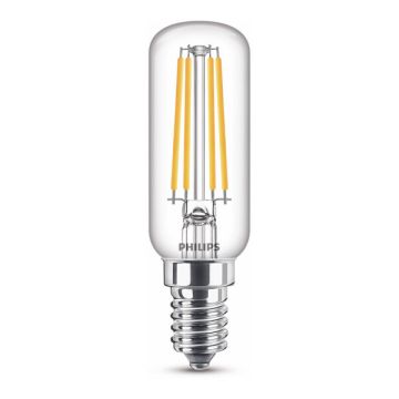 Philips LED lamp E14 | Buis T25 | Filament | Helder | 2700K | 4.5W (40W)