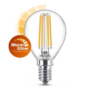 Philips E14 filament led-lamp kogel WarmGlow dimbaar 3.4W (40W)