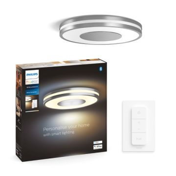 Philips Hue Being Plafondlamp | Aluminium | White Ambiance | incl. dimmer switch