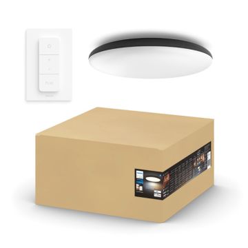 Philips Hue Cher Plafondlamp | Zwart | White Ambiance | incl. dimmer switch