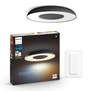 Philips Hue Still Plafondlamp | Zwart | White Ambiance | incl. dimmer switch